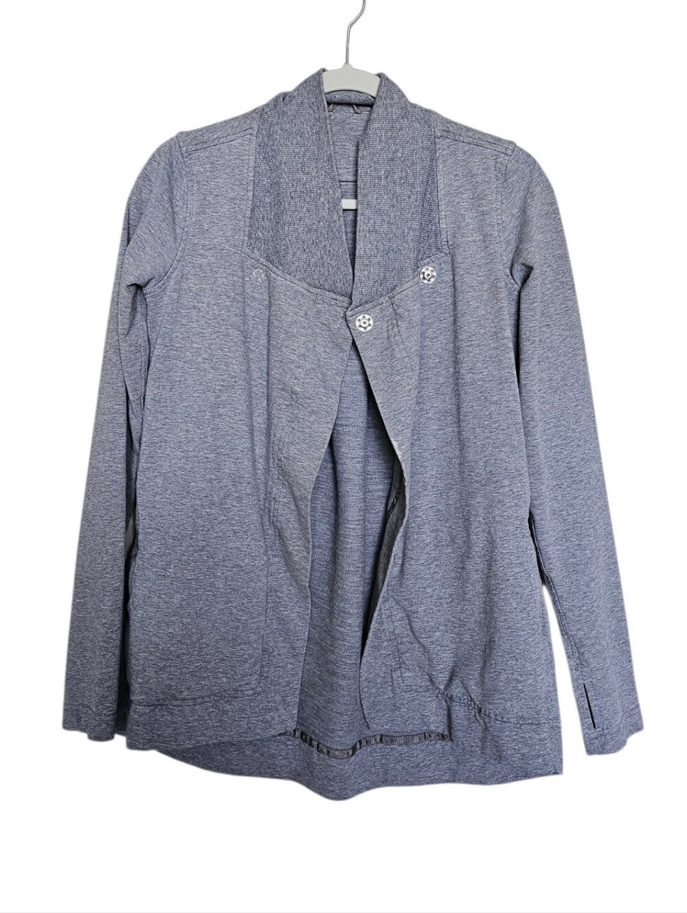 Lululemon Relaxed Open-Front Women's Sweater Cardigan - Heather Gray